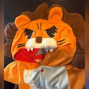 Orange Lion Onesie
